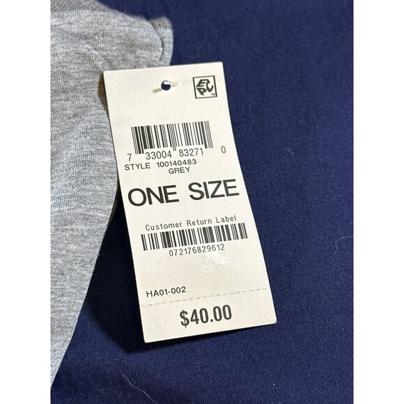 Alfani Heathered Gaiter, Grey, One Size, NWT - Picture 3 of 4